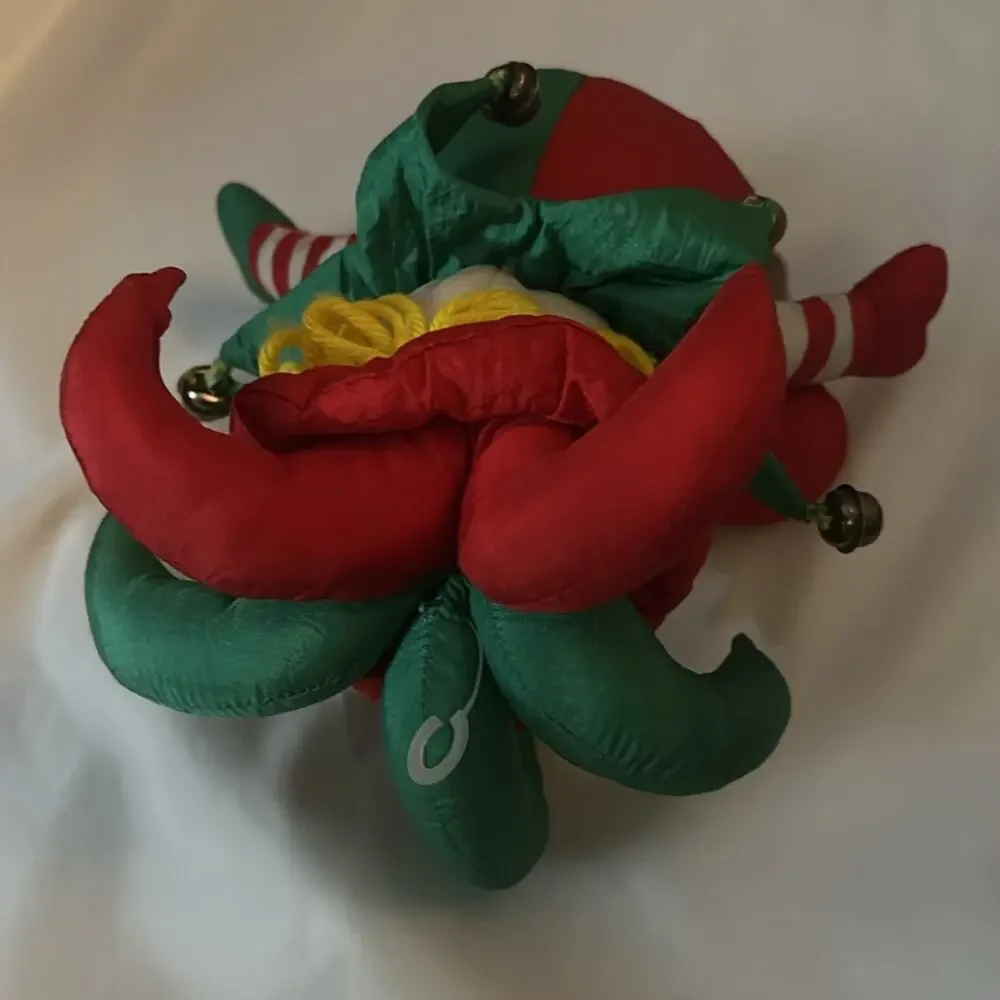 VTG TL Toys Stuffed Plush Christmas Jester Clown Elf 1993 Vintage Christmas